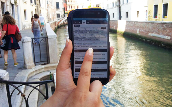 Immagine utilizzo dell'App Blind Wiki