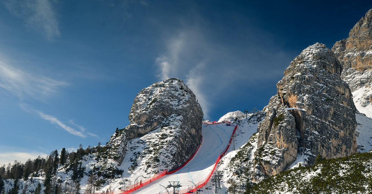 foto di pista olympia cortina schuss