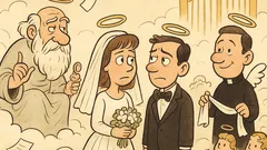 Barzelletta: una coppia in Paradiso chiede nozze