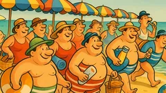 Barzelletta: Cosa fanno cento corpulenti in spiaggia?