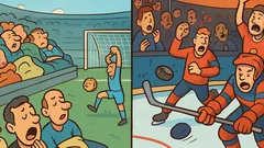 Barzelletta: Prima hockey relax, calcio panico; ora contrario